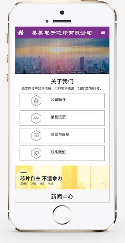 (自适应手机端)紫色响应式电子元件网站pbootcms模板 芯片研发设计网站源码下载 pbootcms 第2张 (自适应手机端)紫色响应式电子元件网站pbootcms模板 芯片研发设计网站源码下载
