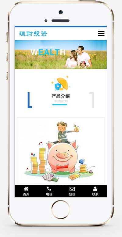 (自适应手机端)HTML5投资理财响应式海外理财投资管理类pbootcms模板 pbootcms 第2张 (自适应手机端)HTML5投资理财响应式海外理财投资管理类pbootcms模板